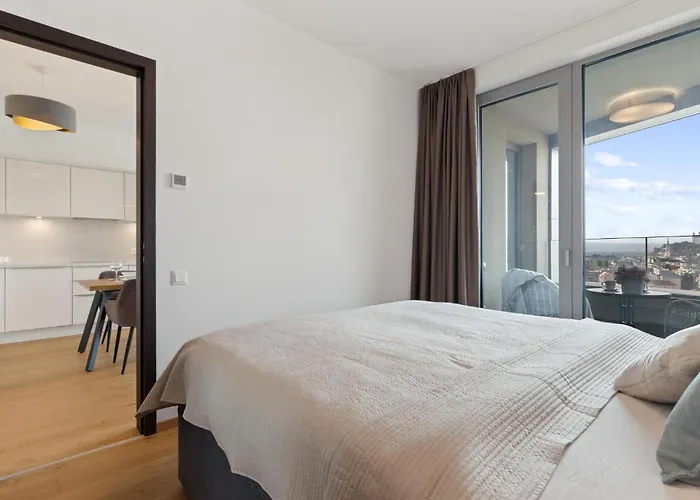 Apartmán Sky Park Skyline Views - Castle&city